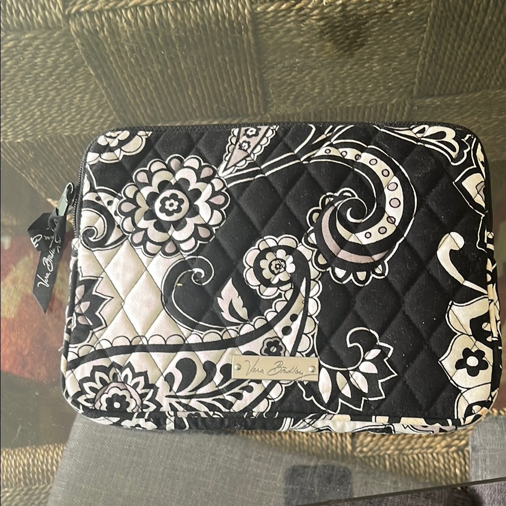 Vera Bradley Black and White Floral Quilted Bag